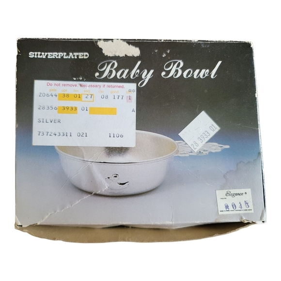 VINTAGE Silver Plated Baby Bowl - Picture 3 of 9